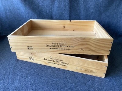 Wine Box Crate x2 - 6 Bottle Shallow Size - Display - Image 1 of 4