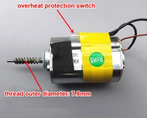 DC24V 2800RPM 30W Motor magnético permanente Dynamo Hydro Generator Eje de tornillo - Imagen 1 de 5