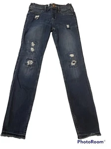 Abercrombie Kids Size 13/14 Pull On Jean Legging Distressed - Picture 1 of 3