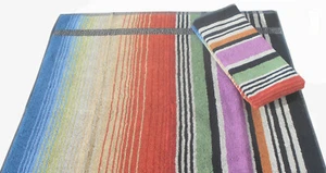 MISSONI HOME SET ASCIUGAMANI ECOLOGICI IPOALLERGENICI DOUBLEFACE AYRTON 159 - Picture 1 of 4