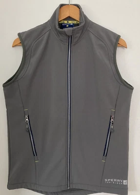 Chaleco Sperry Top Sider Para Hombre STS 35 Carcasa Suave Forrado de Vellón Bolsillos con Cremallera Talla Med Foto 1 de 4