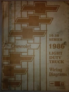 Chevrolet 1986 10-30 Series Wiring Diagrams  - Picture 1 of 1