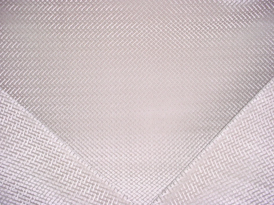 1-3/4Y Duralee 180992 Leigh Silver Posh Silver Geo Velvet Upholstery Fabric - Image 1 of 4