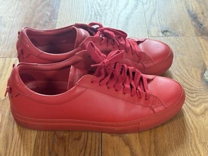 Givenchy Paris 17 Sneakers Men's 7 Red Low EUR 40 Used - Picture 1 of 12