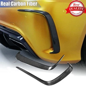 Parachoques trasero divisor aletas Canard de carbono real para Mercedes W176 Sport A250 13-18 - Imagen 1 de 12
