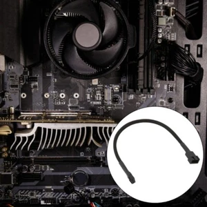 4Pin PWM Fan Cable 1 To 1 2 3 Way Splitter Black Sleeved Extension Cable - Afbeelding 1 van 11