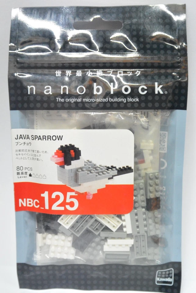 Blocos de construção nanobloco 80 peças - Java Sparrow - NBC_125 - Imagem 1 de 1
