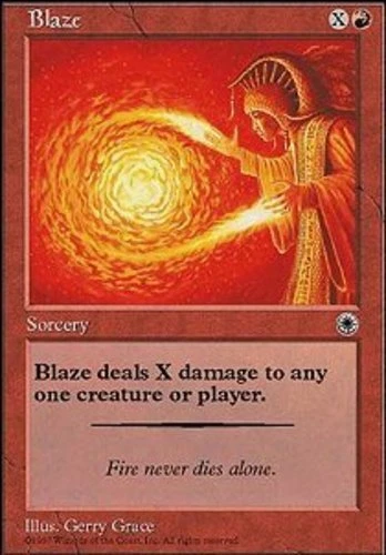 Blaze (1) ~ Lightly Played Portal 1 MTG Magic UltimateMTG Red Card - Image 1 of 1