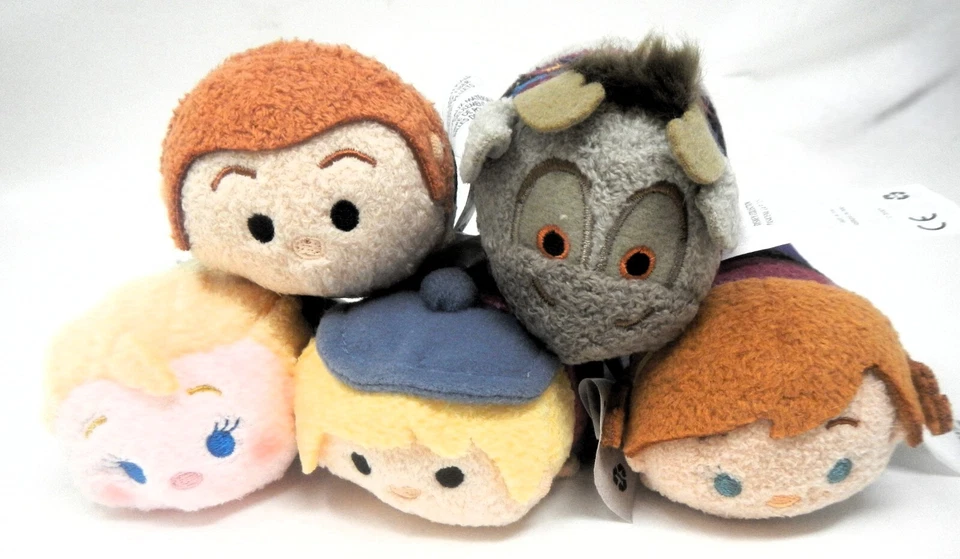 Disney TSUM TSUM FROZEN 3.5" Mini Plush ELSA HANS ANNA SVEN KRISTOFF 5ct - Image 1 of 1