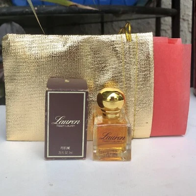 💝Mini perfume vintage LAUREN Ralph Lauren PURO PERFUME 1/4 oz nuevo en caja + bolsa Foto 1 de 4