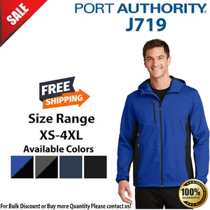 Port Authority Mens Long Sleeve Active Hooded Soft Shell Jacket J719 - Picture 1 of 5