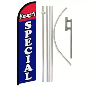 Managers Special Windless Banner Swooper Advertising Flag Kit Todays Deal Sale - Picture 1 of 8