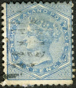 Nuova Zelanda 1874 Regina Vittoria usato (SC# 55) - Foto 1 di 1