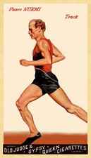 1895 Old Judge Cigarettes CTNW #35 Paavo Nurmi Olympic Card