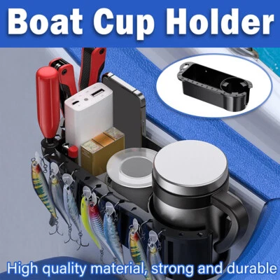 Boat Cup Holder Black Boat Storage Organizer Reusable Marine Storage Caddy Box - image 1 of 4