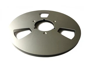 RoXdon 10.5" Empty Silver Aluminium NAB for 1/4 inch Reel to Reel Tape Recorder - Picture 1 of 1