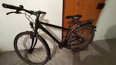 Fahrrad f. Damen, Müsing Twinroad Sport, 28 Zoll, mattschwarz, Gebrauchsspuren - Bild 1 von 4