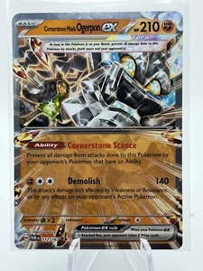 Cornerstone Mask Ogerpon ex 112/167 Pokemon TCG Twilight Masquerade Near Mint - Picture 1 of 2