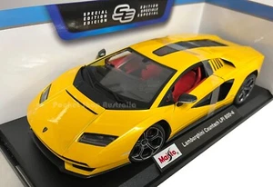 Maisto 1/18 2021 Lamborghini Countach LPI 800-4 Yellow 1:18 Diecast Car Toy - Picture 1 of 4