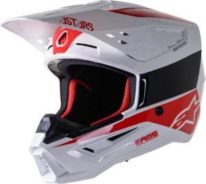 ALPINESTARS S-M5 Medium HELMET BOND WHITE RED Gloss SM5 Motocross ATV MX Adult M - Picture 1 of 2