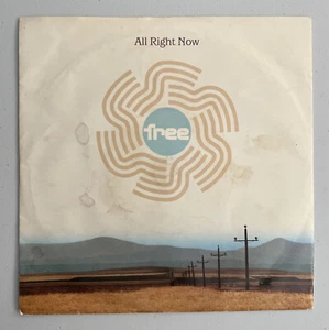 FREE All Right Now 7" 45rpm UK RARE 1991 Picture Sleeve Solid Centre VG+/EX - Picture 1 of 6