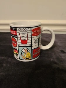 Coca-Cola Mug 1995 Collectible Things Go Better Rare Mug Vintage Signs - Picture 1 of 14