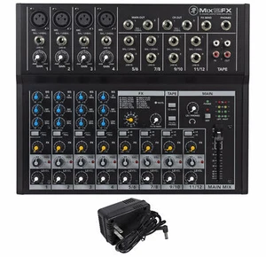 Mackie Mix12FX 12-Ch. Compact Soundboard Mixing Console Mixer For Church/School - Picture 1 of 5