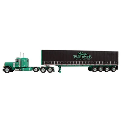 DCP 1/64 Peterbilt 379 w/ Tautliner Quad Axle Trailer Van Dyke Trucking 60-2157 - Image 1 of 4