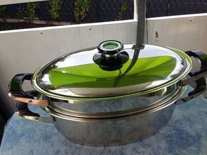 AMC ovaler Bräter 5,5 L komplett mit Loch- + Siebeinsatz --keine Induktion-- - Bild 1 von 12