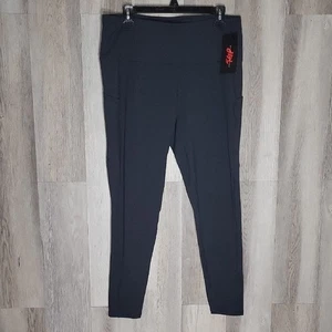 The Gym People Mujer 2XL Negro 7/8 Leggings Elastizados Bolsillos Entrenamiento Activo NUEVO - Imagen 1 de 6