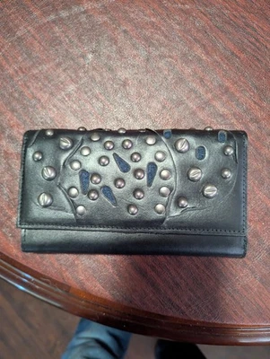 NUEVO CON ETIQUETAS Patricia Nash Cartera Terresa Eslabón Negro Cuero Italiano Estilo P380143 Foto 1 de 4