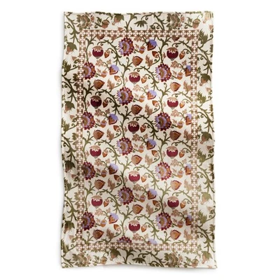 🌻🌻🌻 NEW NWT VERA BRADLEY MIDNIGHT GARDEN ANTIQUE WHITE PLUSH THROW BLANKET 🌻 - Image 1 of 4