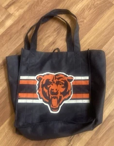 Chicago Bears NFL Tote Bag Purse Doubled Sided Logo Color Black Great Condition! - Picture 1 of 1
