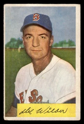 1954 BOWMAN DEL WILBER 178 GOOD BASEBALL BOSTON RED SOX - Image 1 of 2