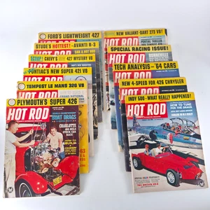 Hot Rod Magazine 1963 Lot of 11 Issues Automotive Drag Racing Muscle Car Era - Picture 1 of 17
