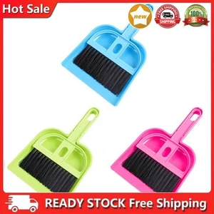 Mini Desktop Broom Dustpan Lightweight Mini-size for Computer Keyboard Car Table - Afbeelding 1 van 13