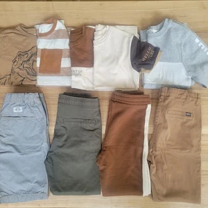H&M Lote Ropa Niños 9 Piezas Pantalones, Pantalones Cortos, Camisetas, Sudadera Neutral 9 10 - Imagen 1 de 20