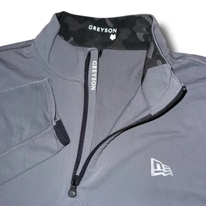 GREYSON Quarter-Zip Uomo 2XL Stingray NUOVA ERA Tate Mockneck Peso Medio Performance - Foto 1 di 4