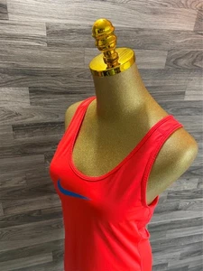 Camiseta sin mangas Nike Pro con logotipo gráfico espalda deportiva rosa atlética activa para mujer talla M - Imagen 1 de 10