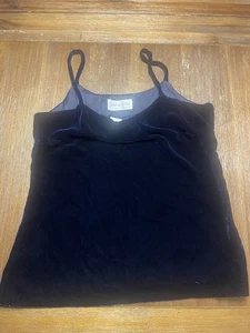 Helen Sidel Damen Marineblau Viskose und Seide Top Größe 4 - Bild 1 von 11