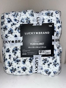 1-NWT LUCKY BRAND FLORAL DESIGN TWIN SIZE BLANKET - Picture 1 of 7