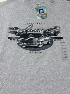 Chevy Camaro Mens Shirt 2XL Gray Y2K  New  Chevy SS - Z28 (See Sizing) - Picture 1 of 6