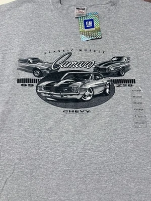 Chevy Camaro Mens Shirt 2XL Gray Y2K  New  Chevy SS - Z28 (See Sizing) - Image 1 of 4