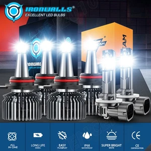 For Chevy Camaro 1998-2000 2001 2002 9005+9006 LED Headlight Hi/Low 881 Fog Bulb - Picture 1 of 12