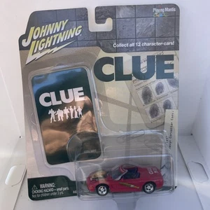Chevy Corvette 2003 convertible Johnny Lightning Clue Car Miss Scarlett - Imagen 1 de 4