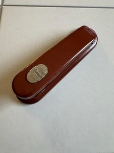 Vintage Presto Stapler Compact Size Burgundy Metal Uses #165 Staples - Picture 1 of 9