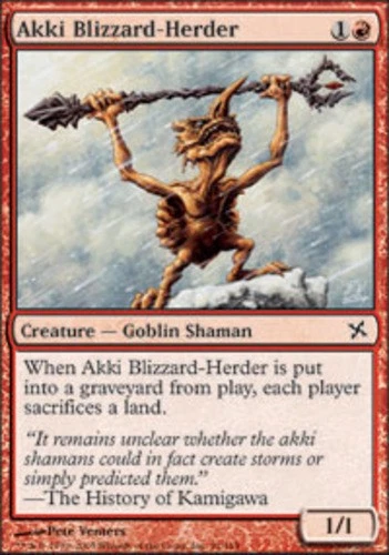 Akki Blizzard-Herder - Betrayers of Kamigawa #91/165 MTG Magic The Gathering - Image 1 of 1