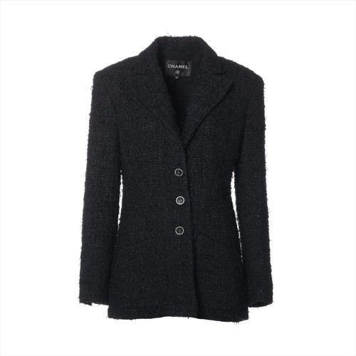 Giacca Chanel Coco Mark 22 anni cotone e poliestere 36 donna nero P72390V635