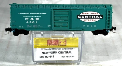 MICRO-TRAINS Z SCALE 50' STANDARD BOX CAR NEW YORK CENTRAL 50500441 - Image 1 of 3