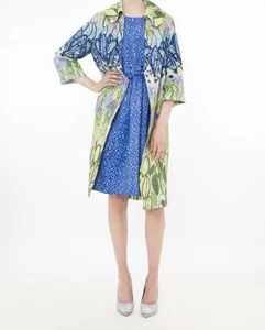 Trelise Cooper "Curtain Call” Linen blend Embroidered coat size L/UK14 - Picture 1 of 13